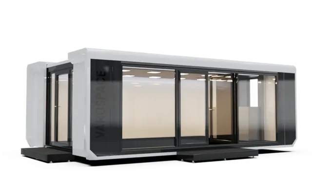 Raummodul SPACE 1 mit Glasfront